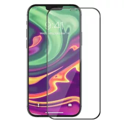   Edzett üveg HARD CERAMIC az IPHONE 16 PLUS Fekete – üvegfólia