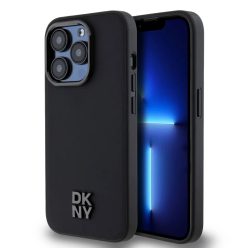   DKNY PU Leather Stack Logo Magsafe tok iPhone 15 Pro Max Black