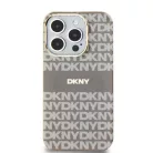 DKNY PC/TPU Repeat Pattern Tonal Stripe Magsafe tok iPhone 14 Pro Max Bézs