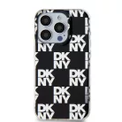 DKNY PC/TPU Kockás Minta tok iPhone 14 Pro Max Fekete