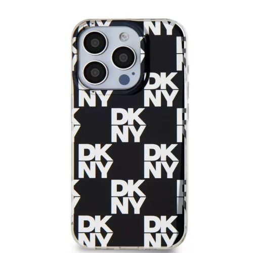 DKNY PC/TPU Kockás Minta tok iPhone 14 Pro Max Fekete
