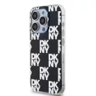 DKNY PC/TPU Kockás Minta tok iPhone 14 Pro Max Fekete