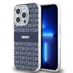   iPhone 13 Pro Kék DKNY PC/TPU Ismétlődő Minta Tonális Csík Magsafe tok