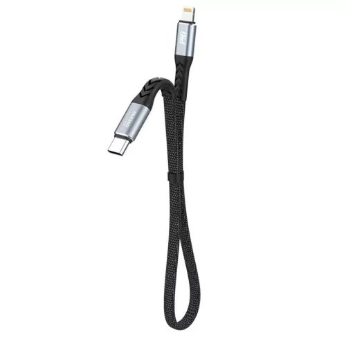 Dudao L10P Lightning - USB-C PD 20W kábel 0.23m - fekete