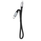 Dudao L10P Lightning - USB-C PD 20W kábel 0.23m - fekete