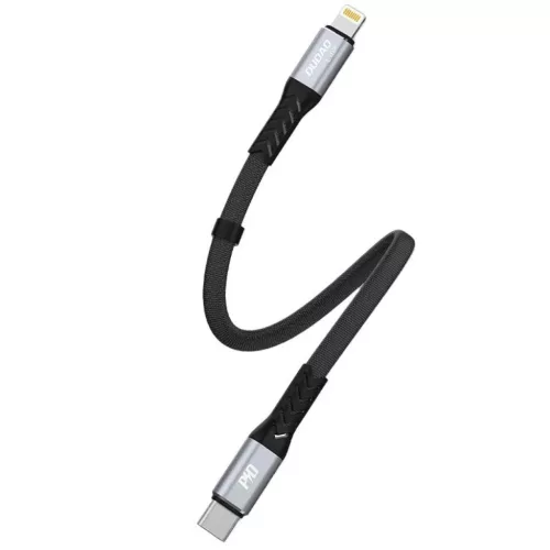 Dudao L10P Lightning - USB-C PD 20W kábel 0.23m - fekete