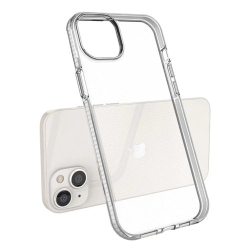 Spring Case tok iPhone 14 Plus szilikon tok kerettel világoskék