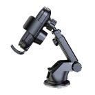 Wozinsky WUMID telefontartó 15W induktív töltővel autós műszerfalhoz - fekete