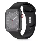 Tech-Protect Szilikon Szíj Apple Watch 4 / 5 / 6 / 7 / 8 / 9 / 10 / 11 / SE (38 / 40 / 41 mm) - Fekete