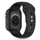 Tech-Protect Szilikon Szíj Apple Watch 4 / 5 / 6 / 7 / 8 / 9 / 10 / 11 / SE (38 / 40 / 41 mm) - Fekete