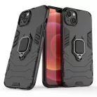 Ring Armor tok iPhone 14 Pro Max páncélozott tok mágneses tartó gyűrű fekete