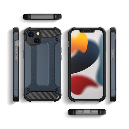 Hybrid Armor tok iPhone 14 Plus-hoz páncélozott hibrid védelem kék