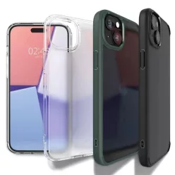 iPhone 15 Plus Spigen Ultra Hybrid tok, frost black