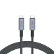 Tech-Protect UltraBoost Max USB-C 4.0 / USB-C 4.0 PD 240W 8K 40Gbps 2m kábel - szürke