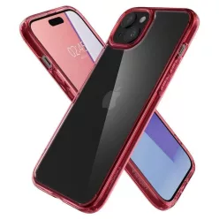 iPhone 15 Plus Spigen Ultra Hybrid, red crystal tok