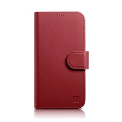   iCarer Wallet tok 2in1 iPhone 14 Plus Anti-RFID bőr fliptok Piros (WMI14220727-RD)