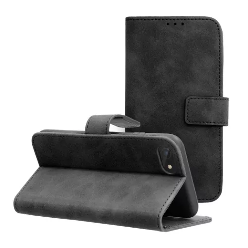 TENDER fliptok iPhone 7 / 8 / SE 2020 / SE 2022 fekete tok