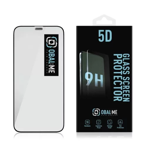 OBAL:ME 5D üvegfólia Apple iPhone 12 mini fekete
