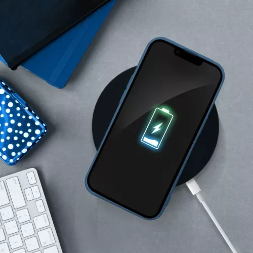 SILICONE tok IPHONE 16 Pro kék