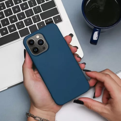 SILICONE tok IPHONE 16 Pro kék