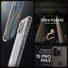 iPhone 15 Pro Max Spigen Crystal Hybrid, kristálytiszta tok