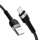 Wozinsky WNBAL2 USB-A / Lightning 2.4A kábel 2 m - fekete