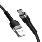 Wozinsky WNBAC1 USB-A / USB-C 2.4A kábel 1 m - fekete