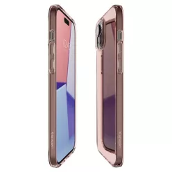 iPhone 15 Plus Spigen Crystal Flex, rózsakristály tok