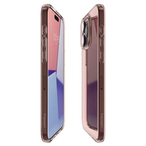 iPhone 15 Pro Max Spigen Crystal Flex, rose crystal tok