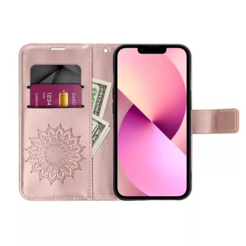 MEZZO fliptok XIAOMI Redmi 10C mandala rose gold