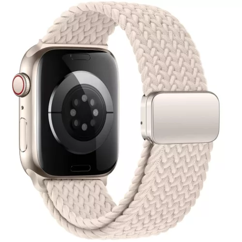 Tech-protect Nylonmag Apple Watch 4 / 5 / 6 / 7 / 8 / 9 / 10 / 11 / Se (38 / 40 / 41 Mm) Natural Titanium
