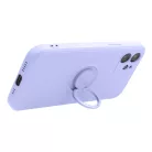 Szilikon gyűrűs tok iPhone 16 Plus lila