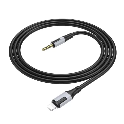 Borofone Cable BL19 Creator - jack 3,5mm - Lightning - 1 méter fekete