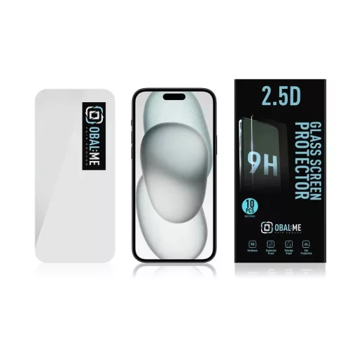 OBAL:ME Multipack 2.5D Üvegfólia Apple iPhone 15-höz Átlátszó (10 db)