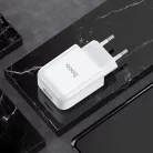 HOCO utazó töltő USB A 2A N2 fehér