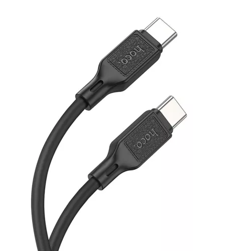 HOCO Type-C USB kábel Type C to Type C 3A 60W X90 1 m fekete