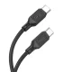 HOCO Type-C USB kábel Type C to Type C 3A 60W X90 1 m fekete