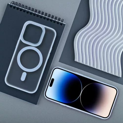 MATTE MAG COVER tok MagSafe kompatibilis IPHONE 16 Pro kék