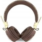 Guess PU Bőr 4G Fém Logós Vezeték Nélküli Fejhallgató Barna