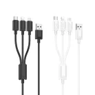 HOCO kábel 3 az 1-ben USB A - Lightning / Micro USB / Type-C 2A X76 1 m fehér