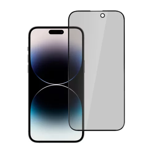 iPhone 16 Plus fekete Privacy üvegfólia
