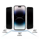 iPhone 16 Plus fekete Privacy üvegfólia