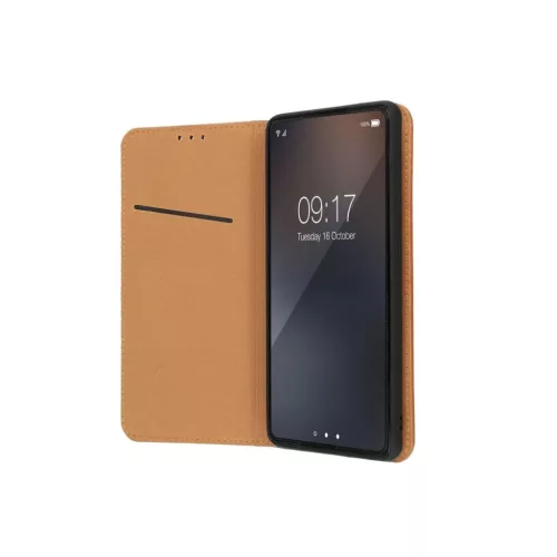 Bőr fliptok SMART PRO IPHONE 16 Pro barna tok