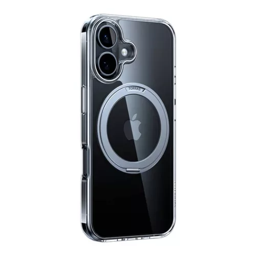 Etui Torras Ostand Pro iPhone 16 Plus tok (Átlátszó)