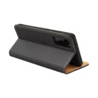 Leather case fliptok IPhone 16 Pro fekete tok
