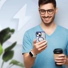 Dux Ducis Clin2 tok iPhone 14 Plus-hoz mágneses MagSafe tok kék