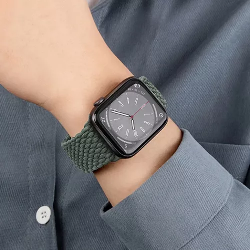 FORCELL F-DESIGN FA02 nylon mágneses szíj APPLE Watch 38 / 40 / 41 mm rainforest green
