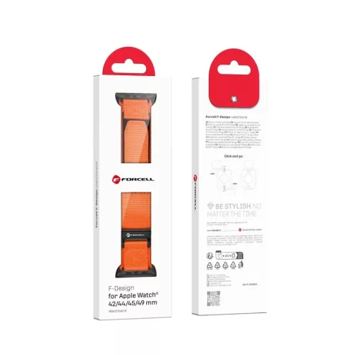 FORCELL F-DESIGN FA05 nylon szíj Apple Watch 38 / 40 / 41 mm zöld
