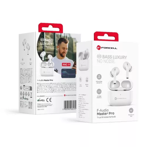 FORCELL TWS Master PRO fehér F-AUDIO vezeték nélküli fülhallgatók
