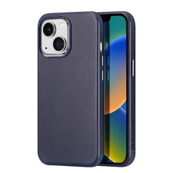   Dux Ducis Naples tok iPhone 14 Plus mágneses bőrtok MagSafe kék